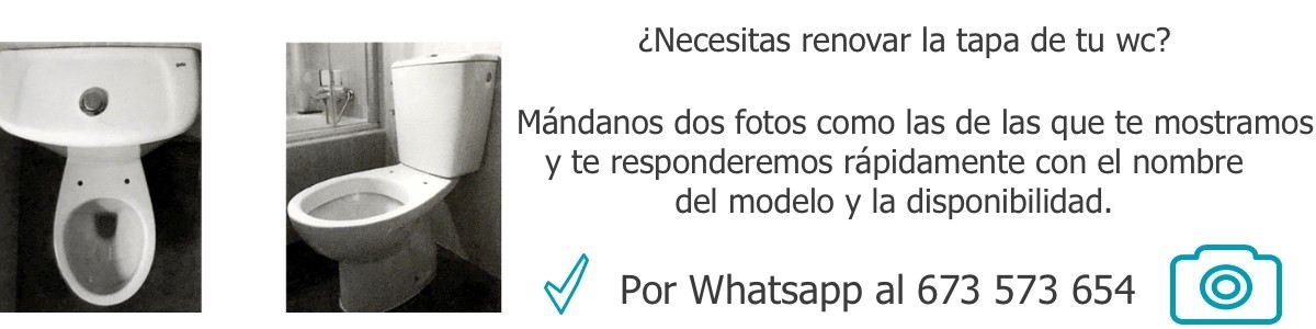      NO DISPONEMOS DE REPUESTOS DE CERAMICA, COMO TAPAS DE CISTERNAS, CISTERNAS E INODOROS DE COLORES.TAN SOLO TENEMOS TODAS LAS TAPAS DE WC DE TODOS LOS MODELOS Y DE TODOS LOS COLORES